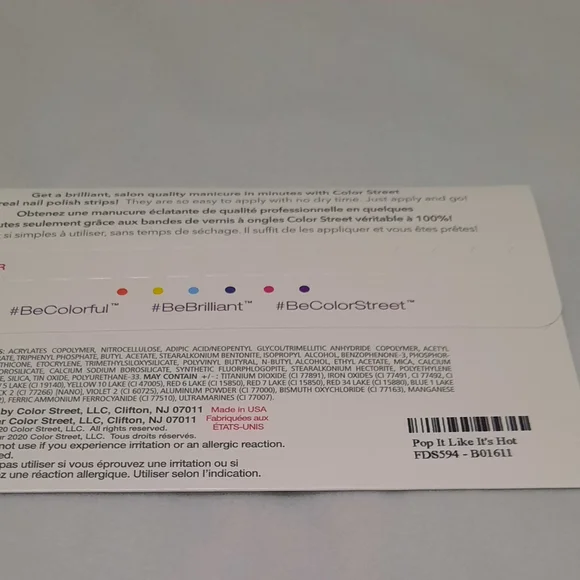 Color Street Pop It Like It's Hot Nail Strips - Picture 7 of 8